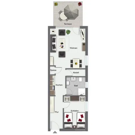 Papillon 03-4 Apartment